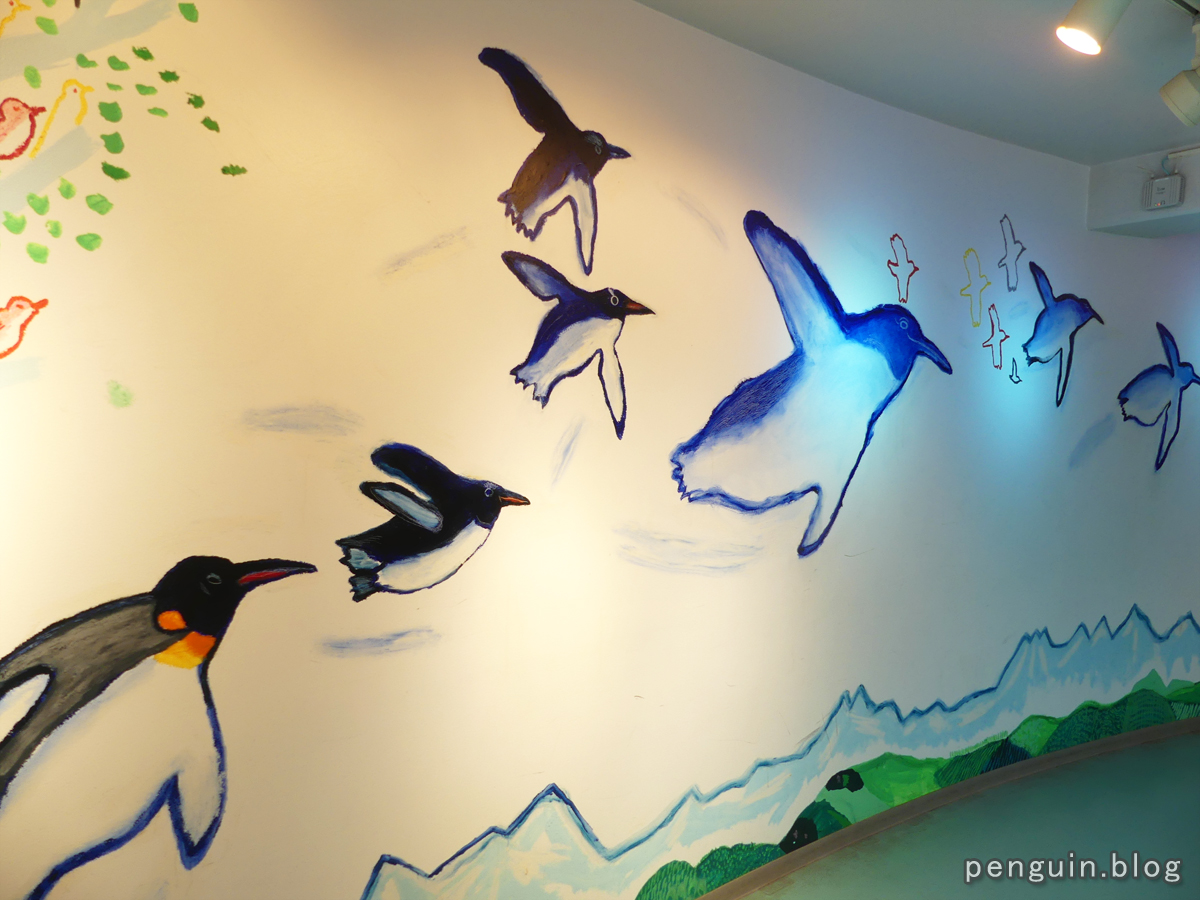 ペンギン壁画